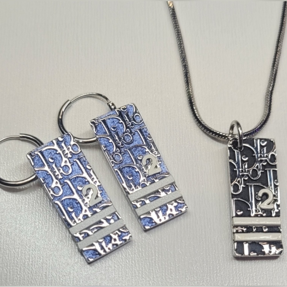 Christian Dior Trotter Necklace & Earings Set